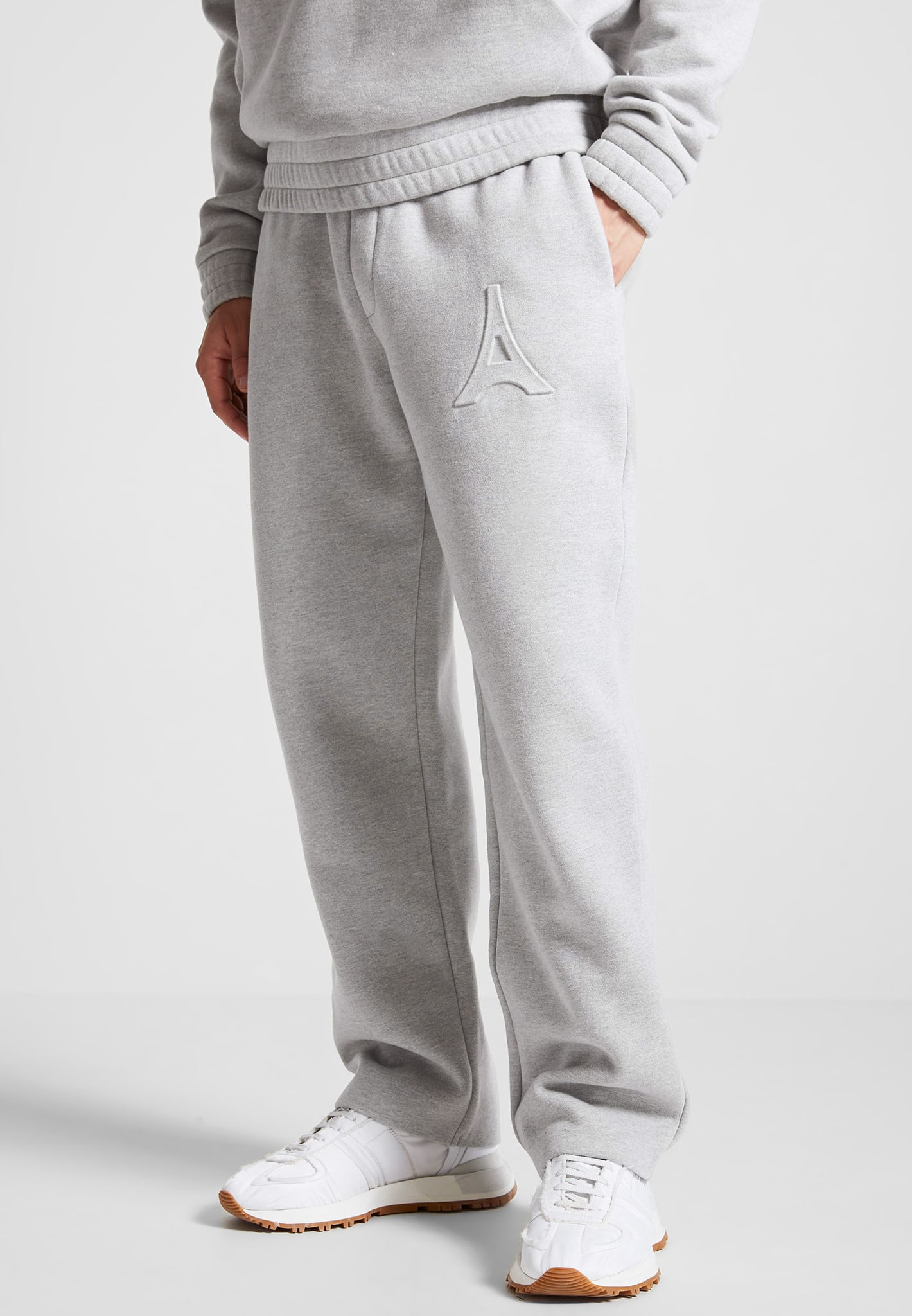 Eiffel Embossed Joggers - Heavyweight 420GSM Cotton | Éternel