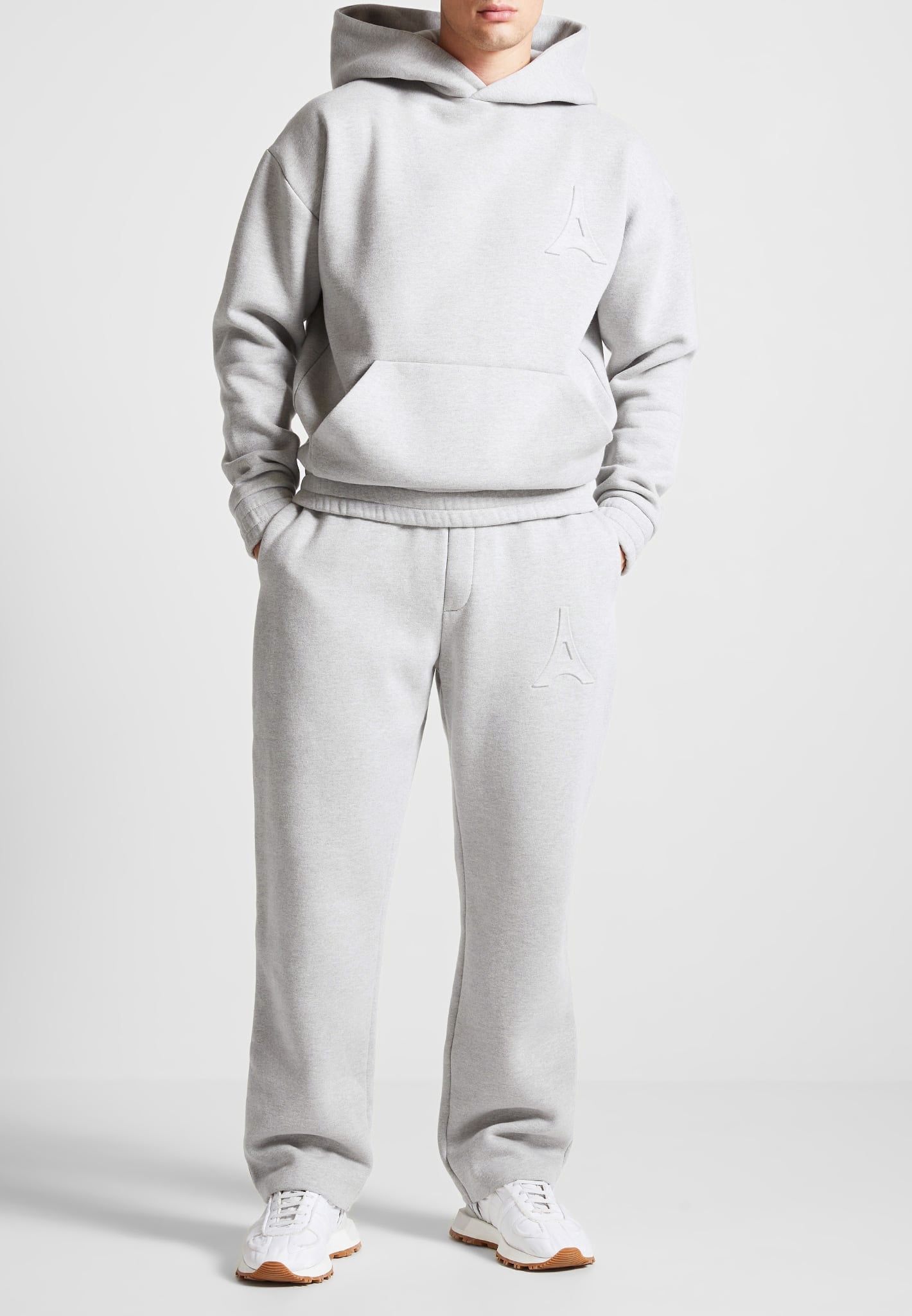 Eiffel Embossed Joggers - Heavyweight 420GSM Cotton | Éternel