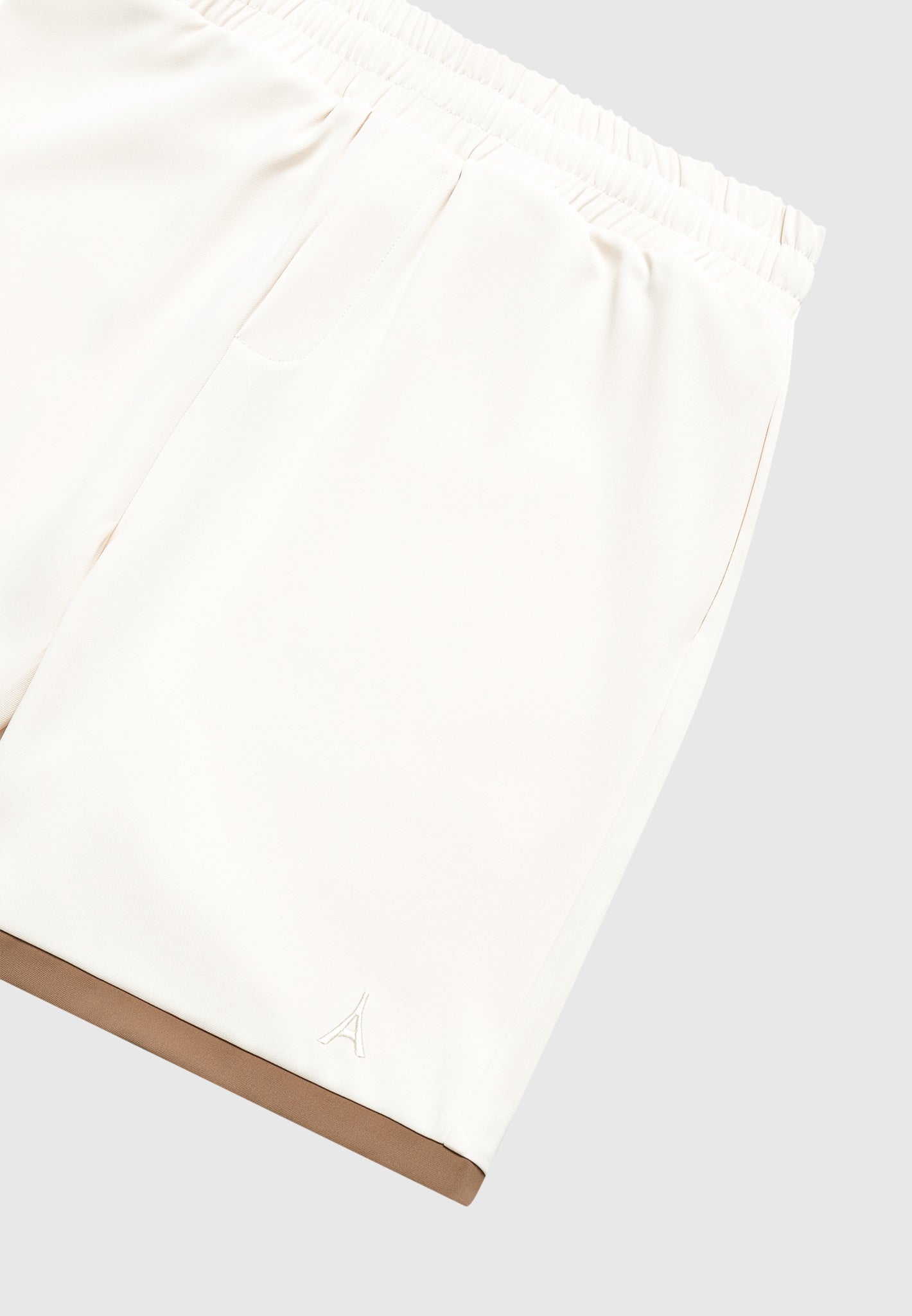 Color Block Shorts with Elastic Waistband & Side Pockets | Manière De Voir