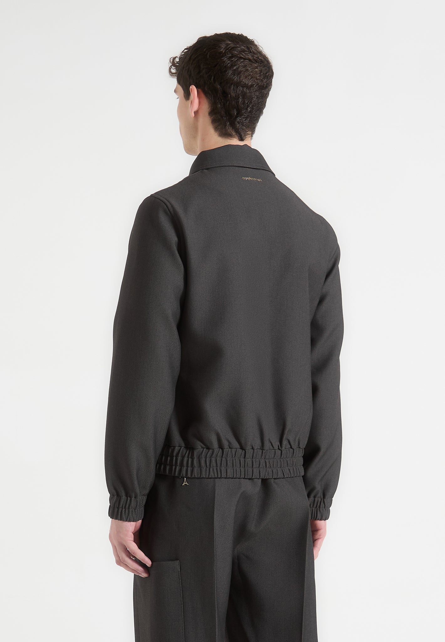 Men's Harrington Jacket with Dual Zip & Ribbed Cuffs | Eli