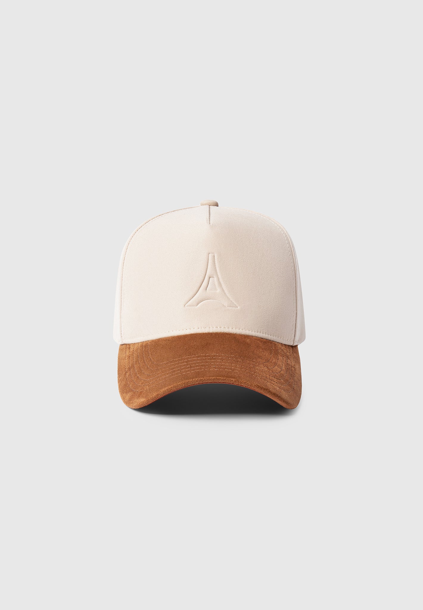 Embossed Eiffel Baseball Cap with Suede Visor | Manière De Voir