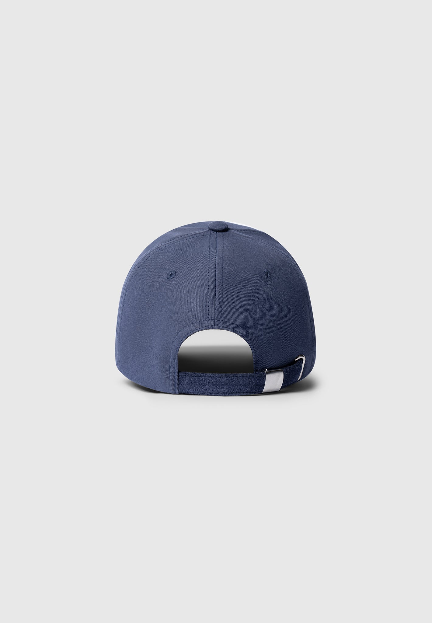 Embossed Eiffel Baseball Cap with Suede Visor | Navy