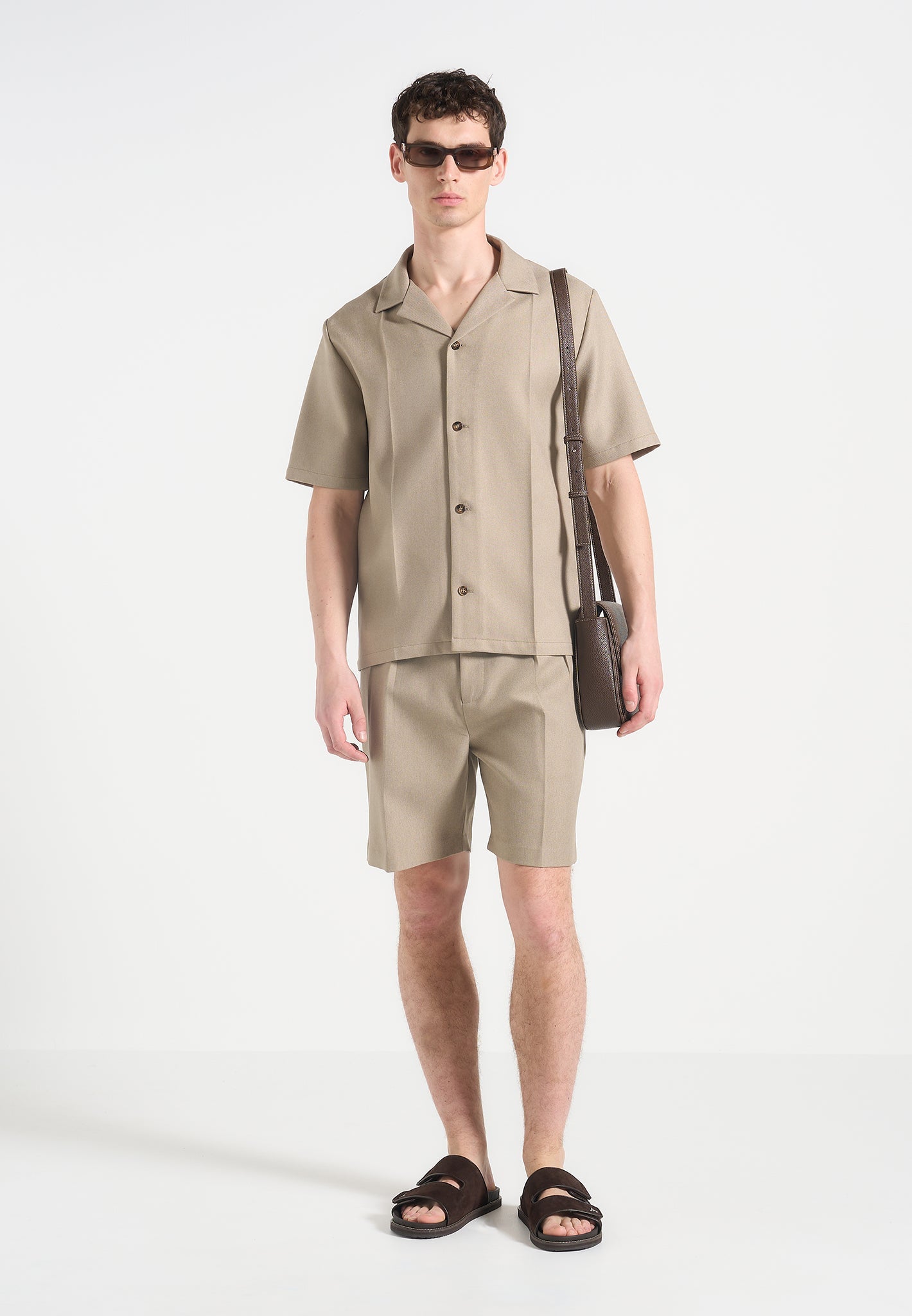 Tailored Shirt with Pressed Crease & Cuban Collar | Felix