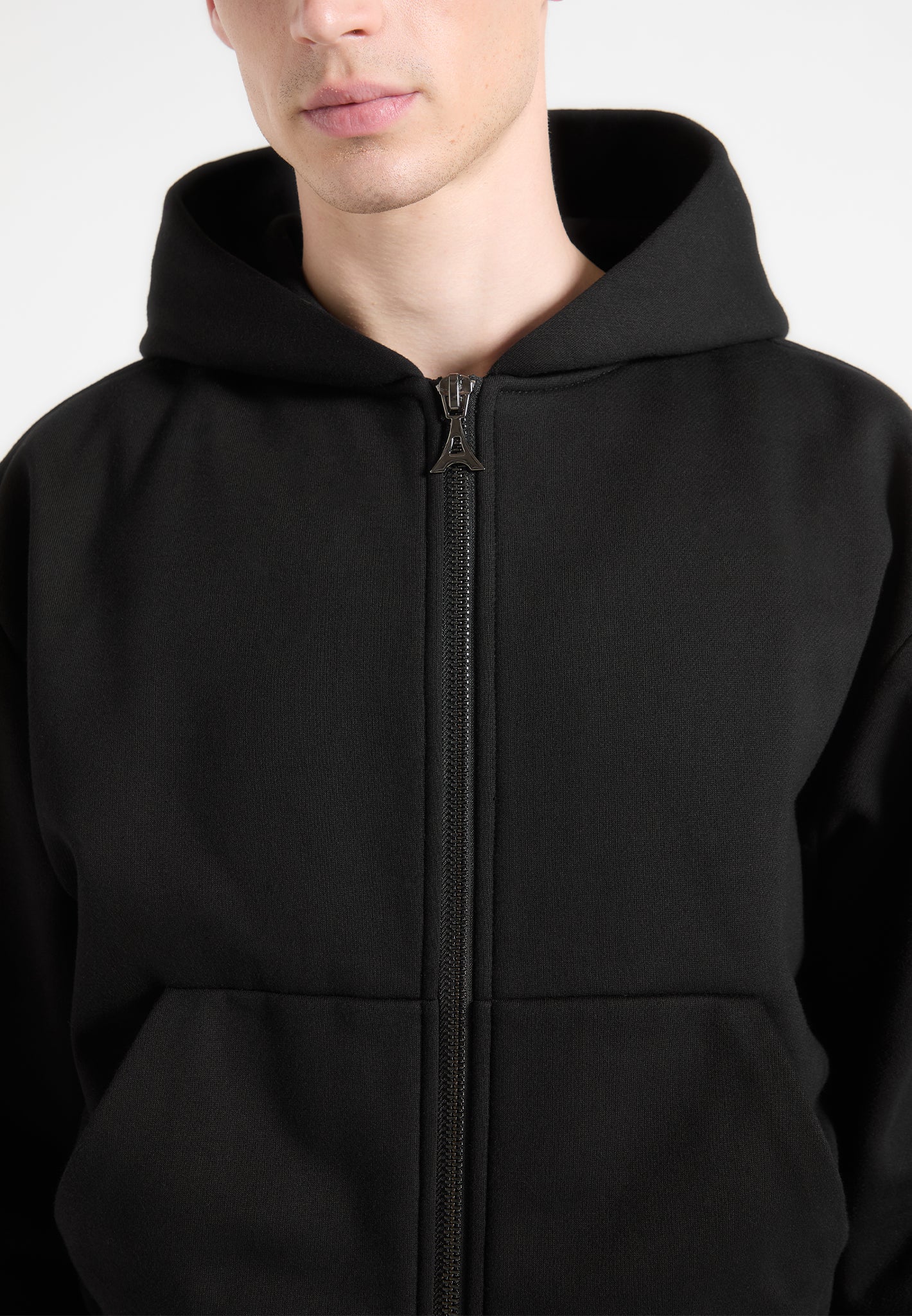Cropped Zip Hoodie for Women - Heavyweight Cotton & Two-Way Zip | Éternel