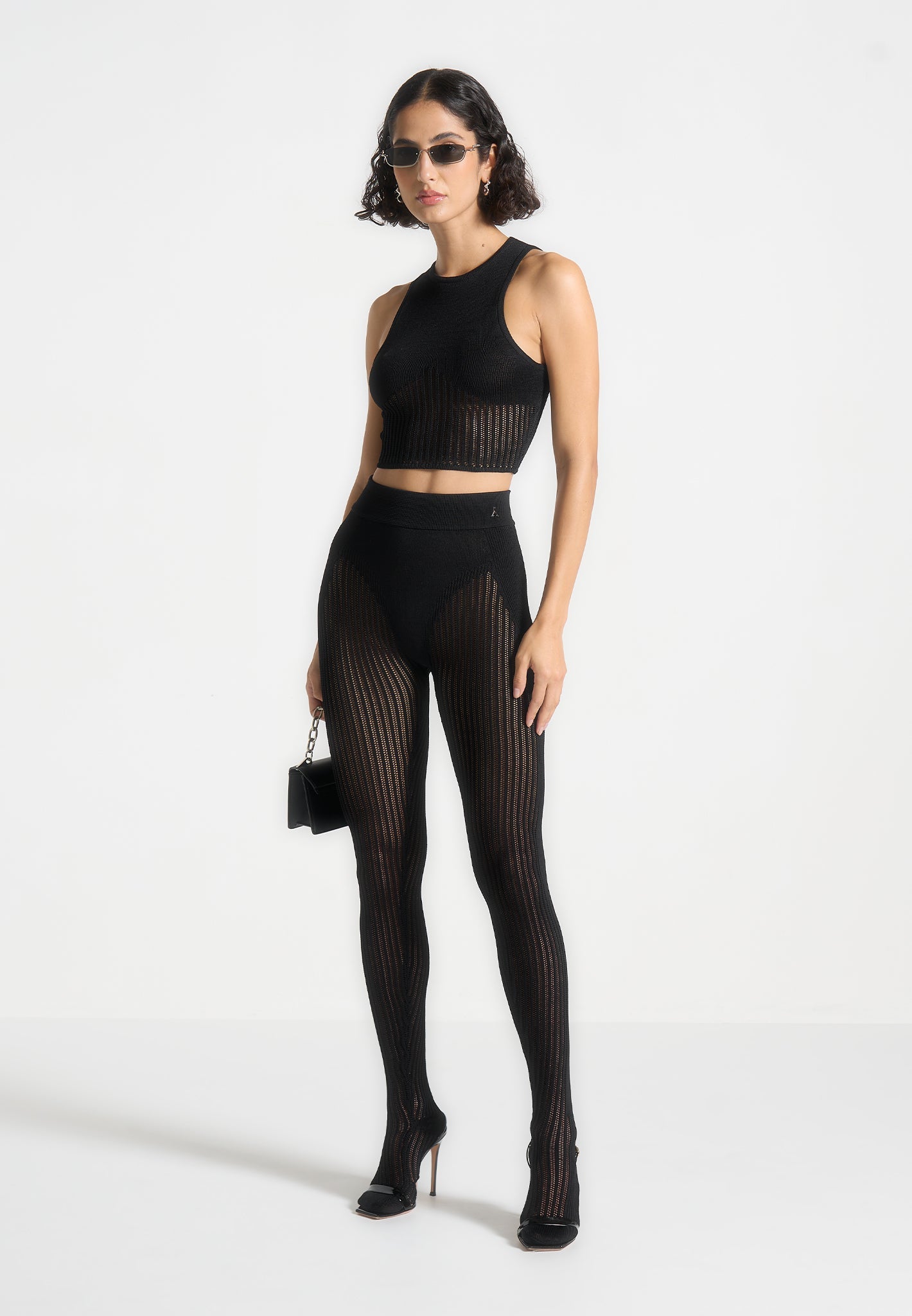 Contour Knit Footsie Leggings - High Waisted & Flattering Fit | Manière De Voir