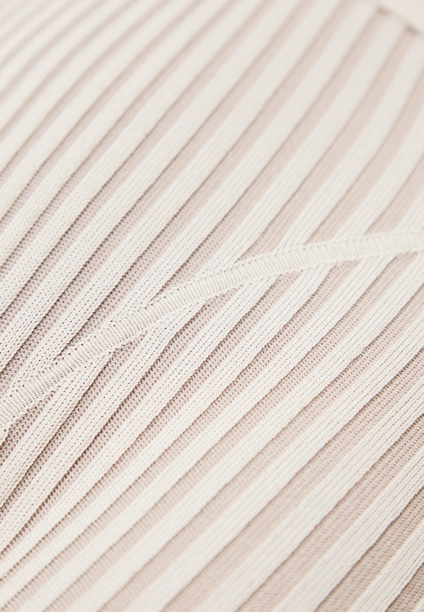 Knitted Two Tone Jumpsuit with Belt for Evening Out | Beige/Taupe