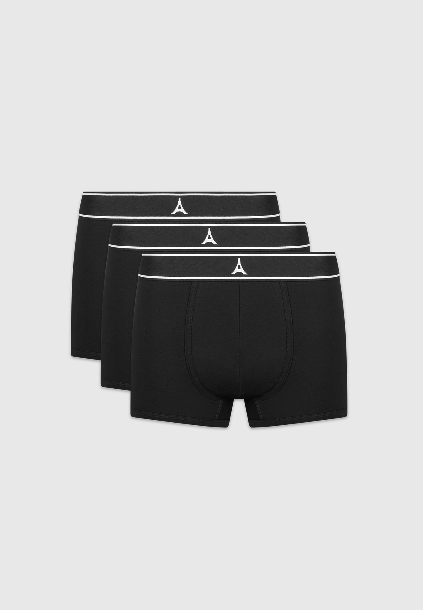 Stretch Jersey Boxers Pack of 3 with Supportive Panel | L'Eiffel