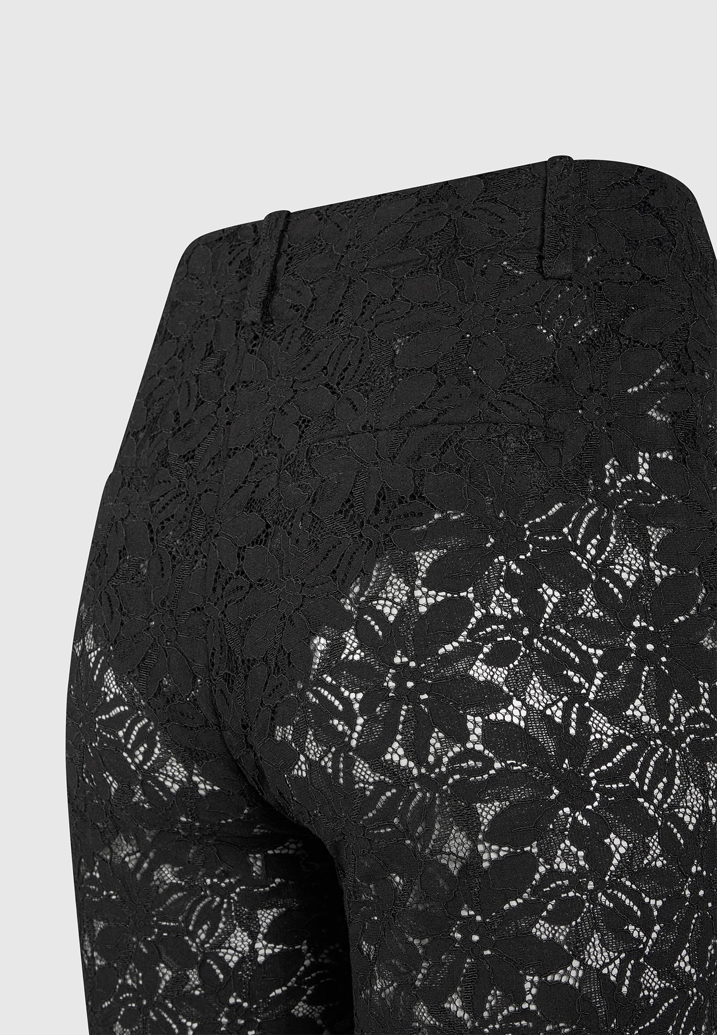 Lace Fit & Flare Trousers - High Waisted & Sheer | Manière De Voir