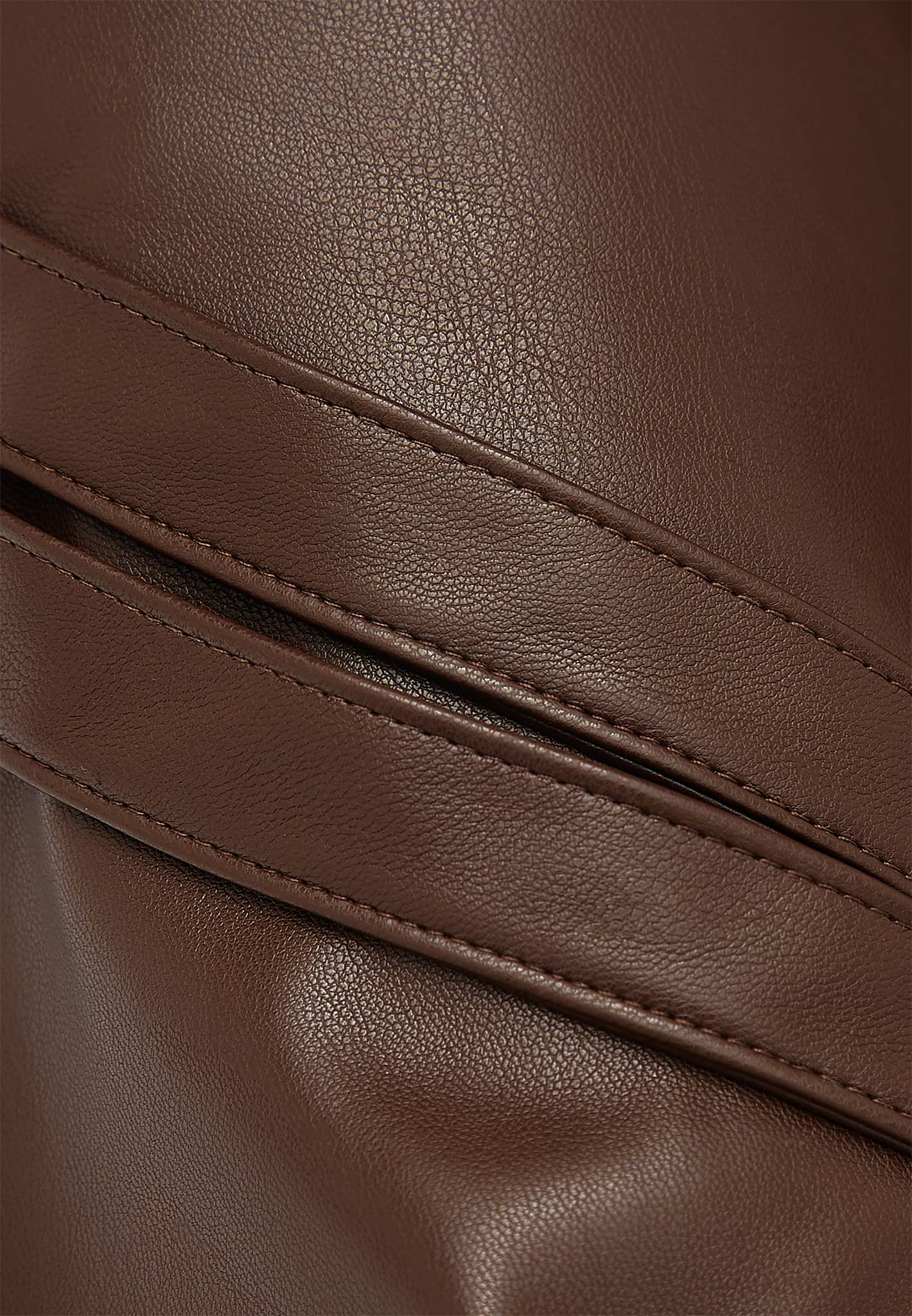 Vegan Leather Cargo Trousers with Adjustable Belt | Manière De Voir