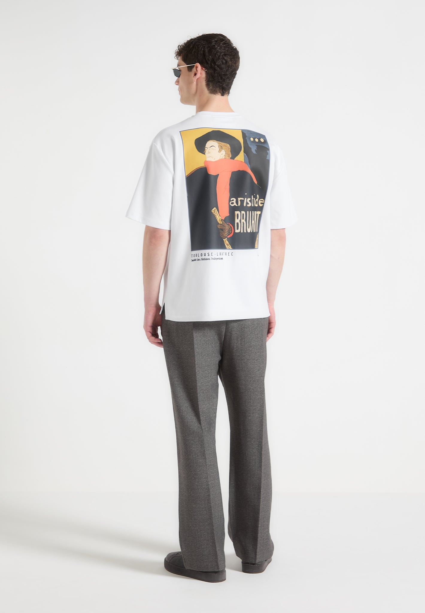 Art Nouveau Graphic T-Shirt with Vintage Poster Design | Cotton Jersey