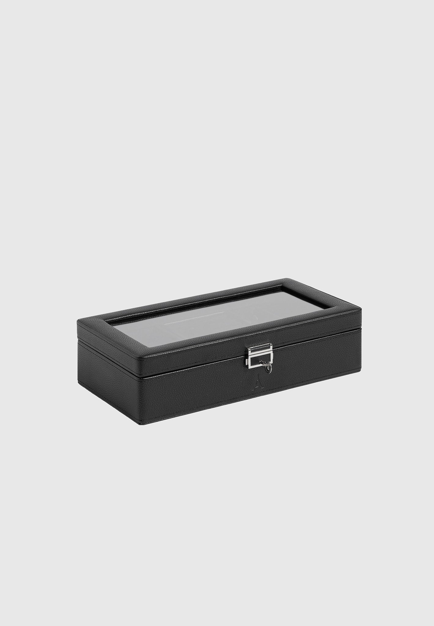 Leather Watch & Jewelry Box with Lock | Vegan Leather Storage for Watches & Sunglasses