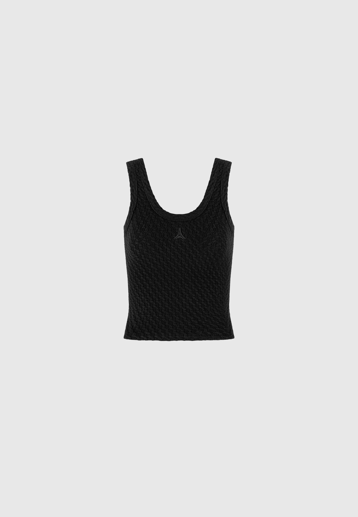 Eiffel Knitted Tank Top for Women - Slim Fit & Soft Black | Limited Edition