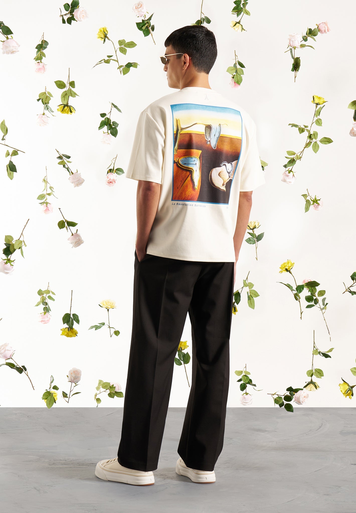 Surrealism Graphic T-Shirt in Soft Cotton | L'Art Cream