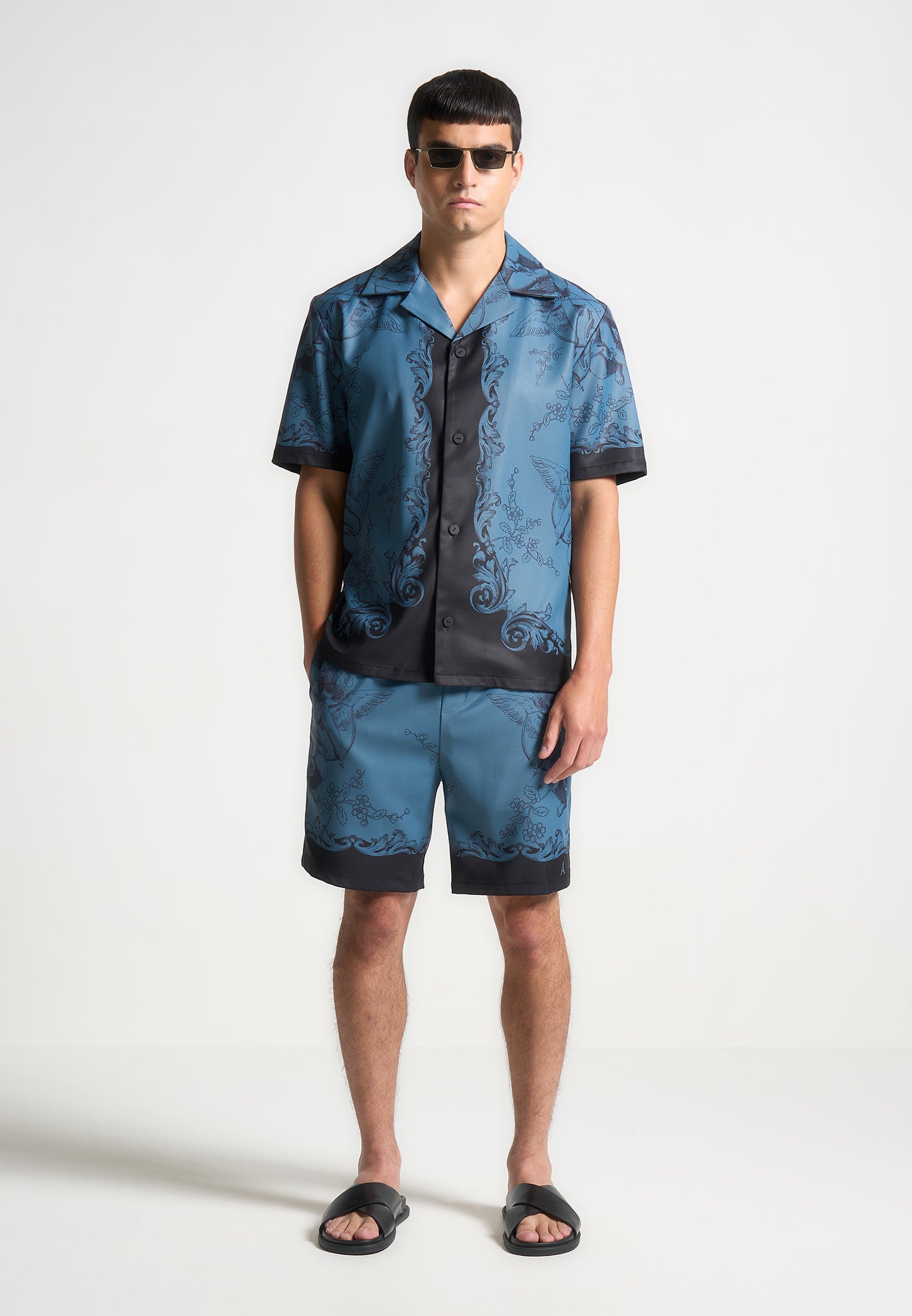 Baroque Resort Shirt with Parisian Art & Revere Collar | Marc
