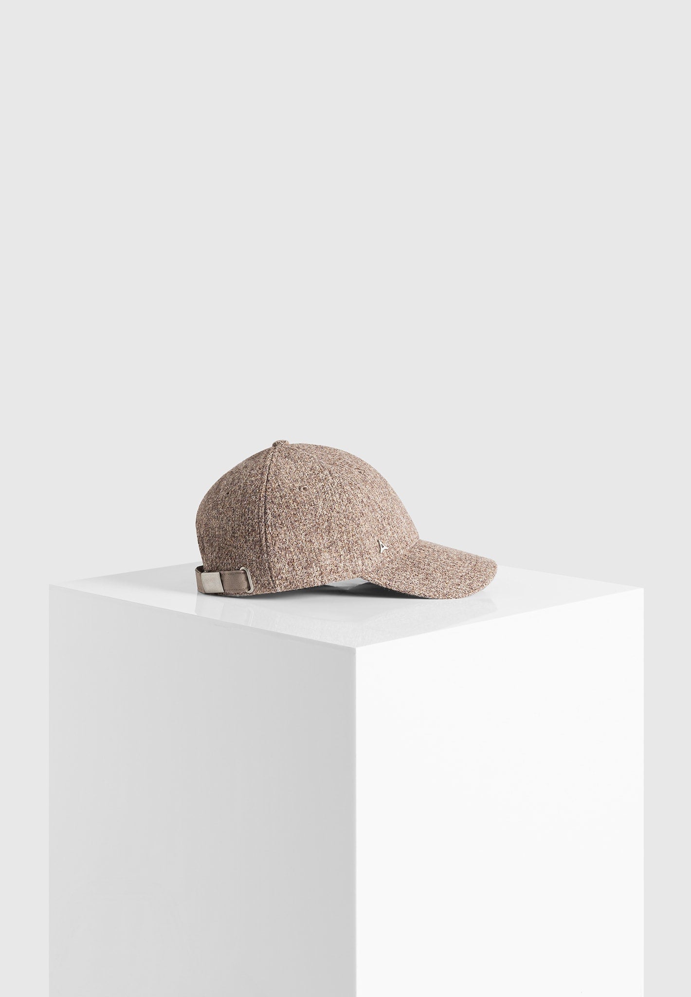 Taupe Melange Cap with Adjustable Strap & Sweat-Wicking Fabric
