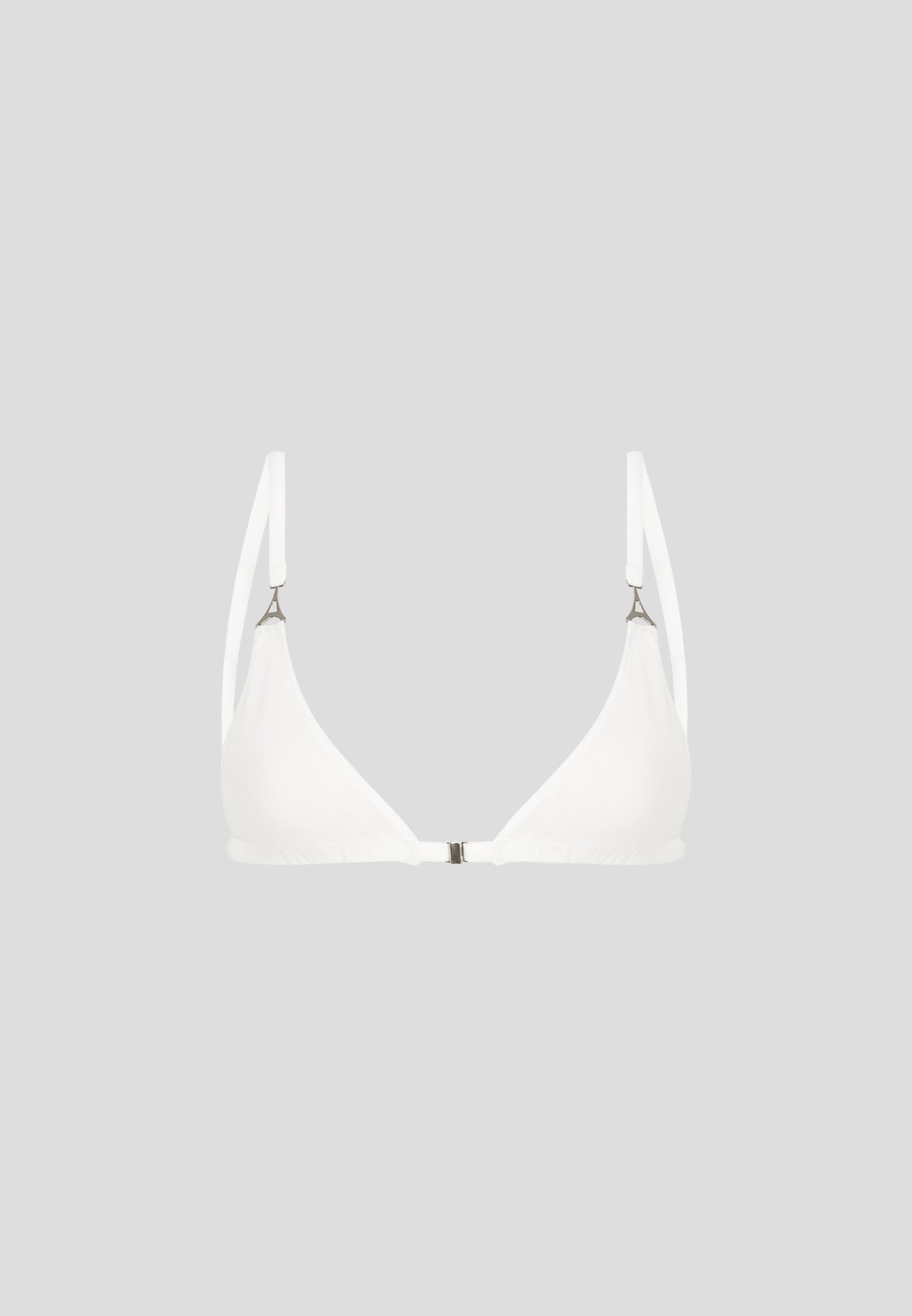 White Mesh Bralette with Adjustable Straps | Comfortable Lingerie