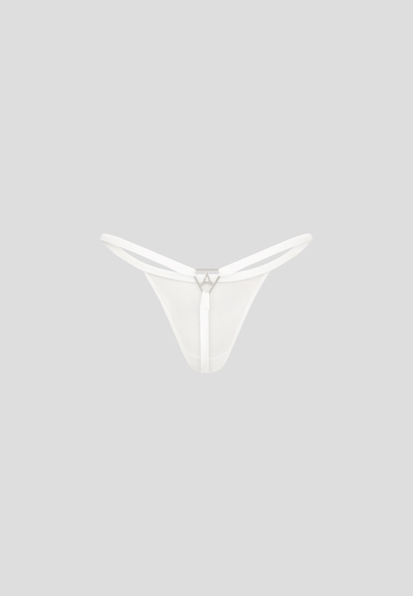 White Mesh G-String Lingerie with Soft Gusset Lining | Manière De Voir
