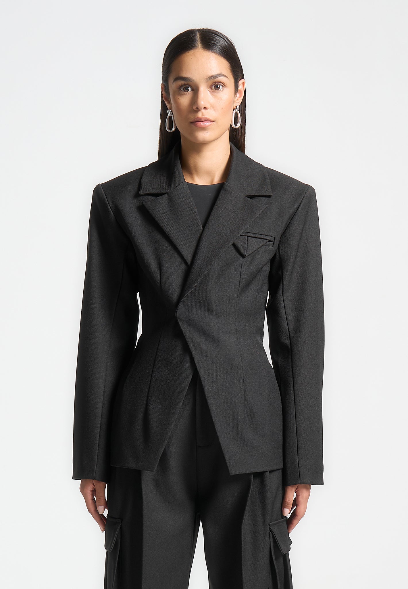 Tailored Double Breasted Blazer for Women | Béatrice Black