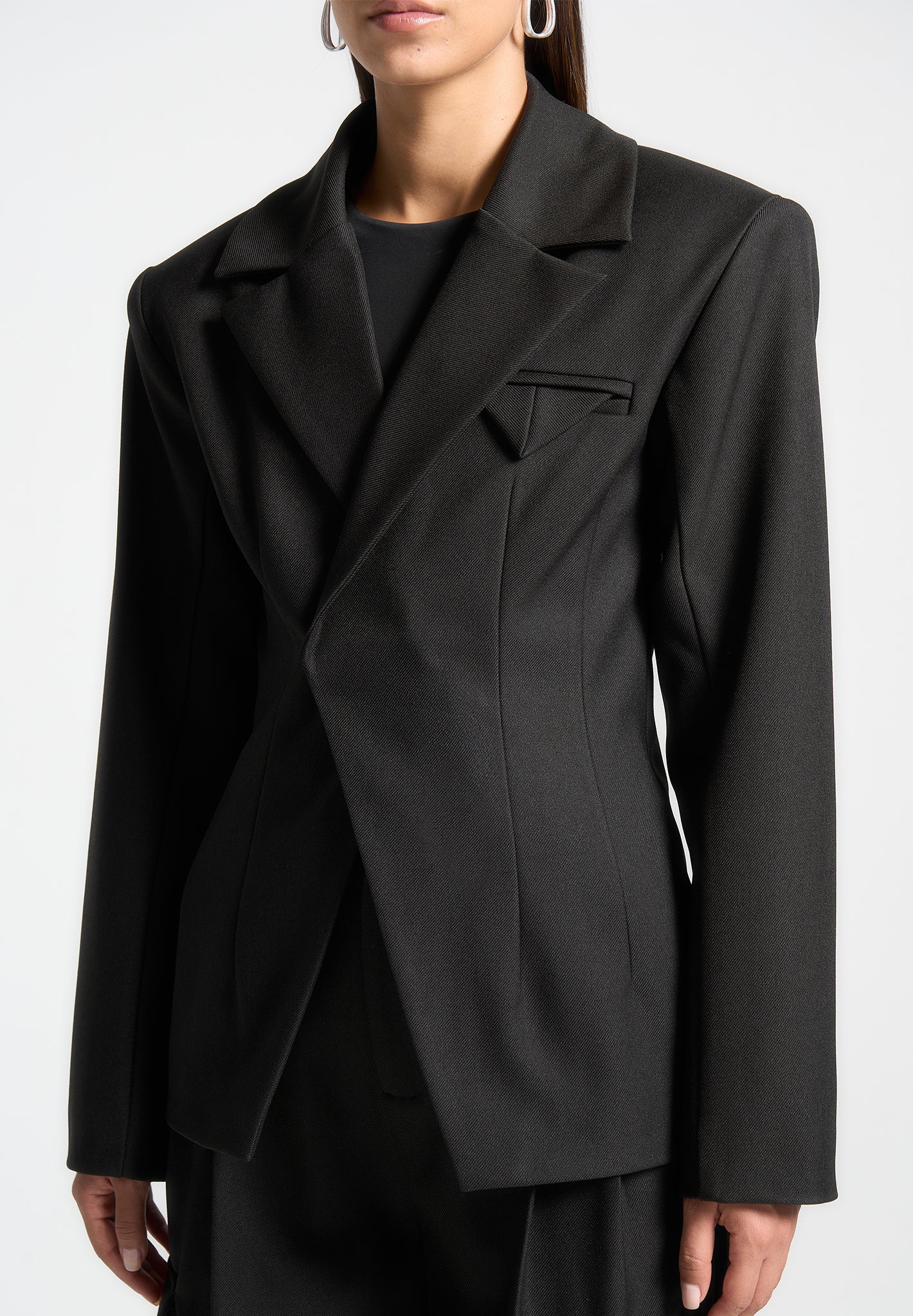 Tailored Double Breasted Blazer for Women | Béatrice Black