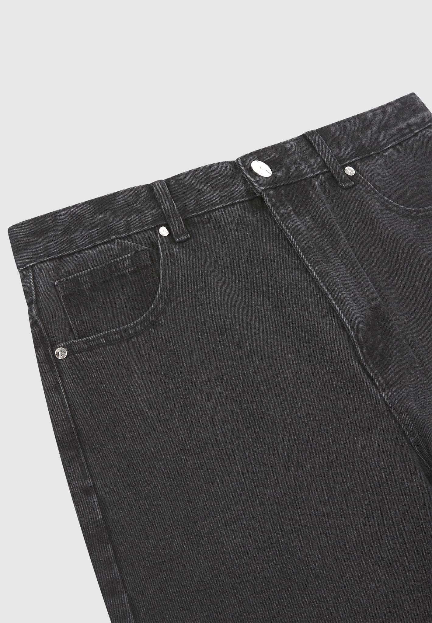 Regular Fit Black Jeans for Men | High-Quality 13oz Denim