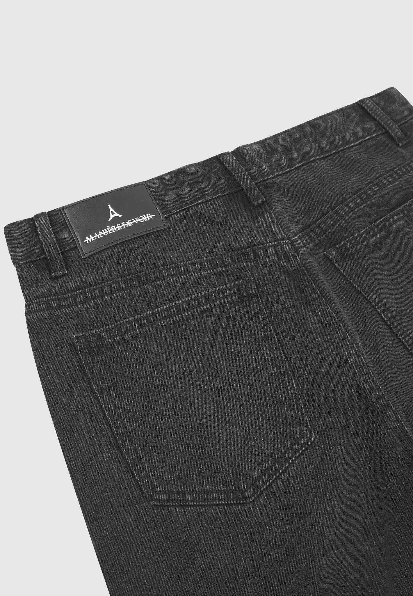 Regular Fit Black Jeans for Men | High-Quality 13oz Denim