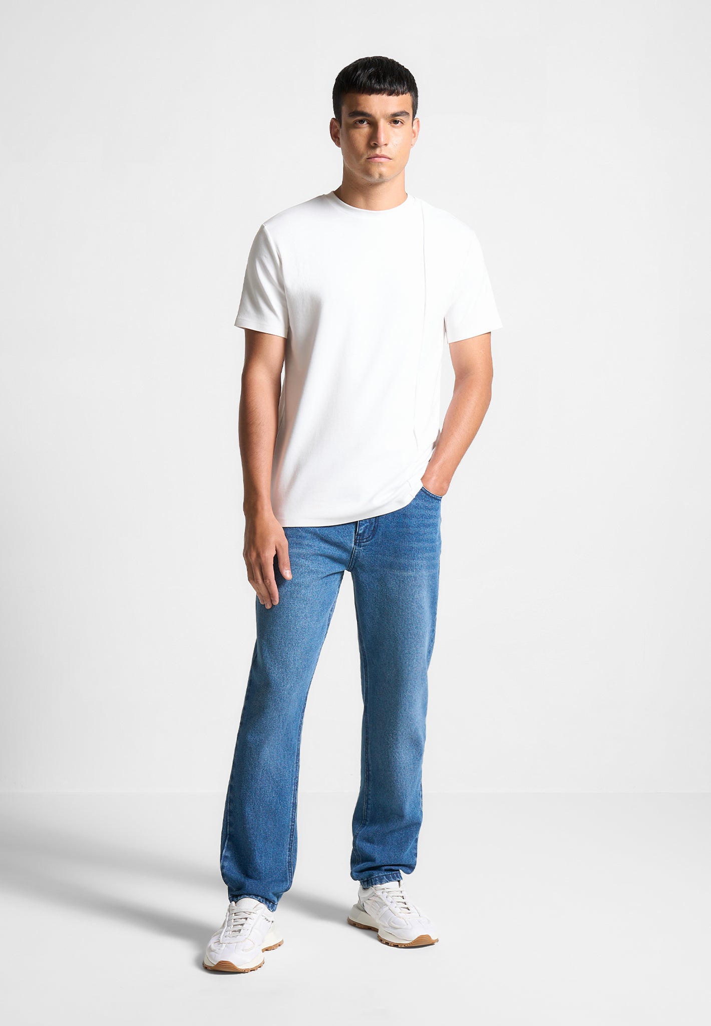 Regular Fit Jeans for Men | 13oz Denim with Vegan Leather Patch | Manière De Voir