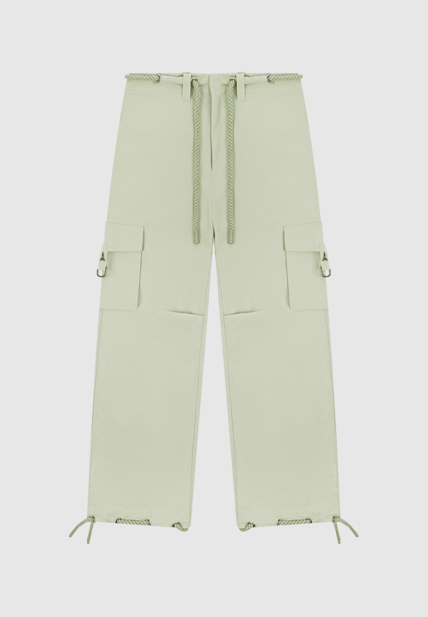 Ripstop Cargo Pants with Rope Tie Hem & 3D Pockets | Manière De Voir