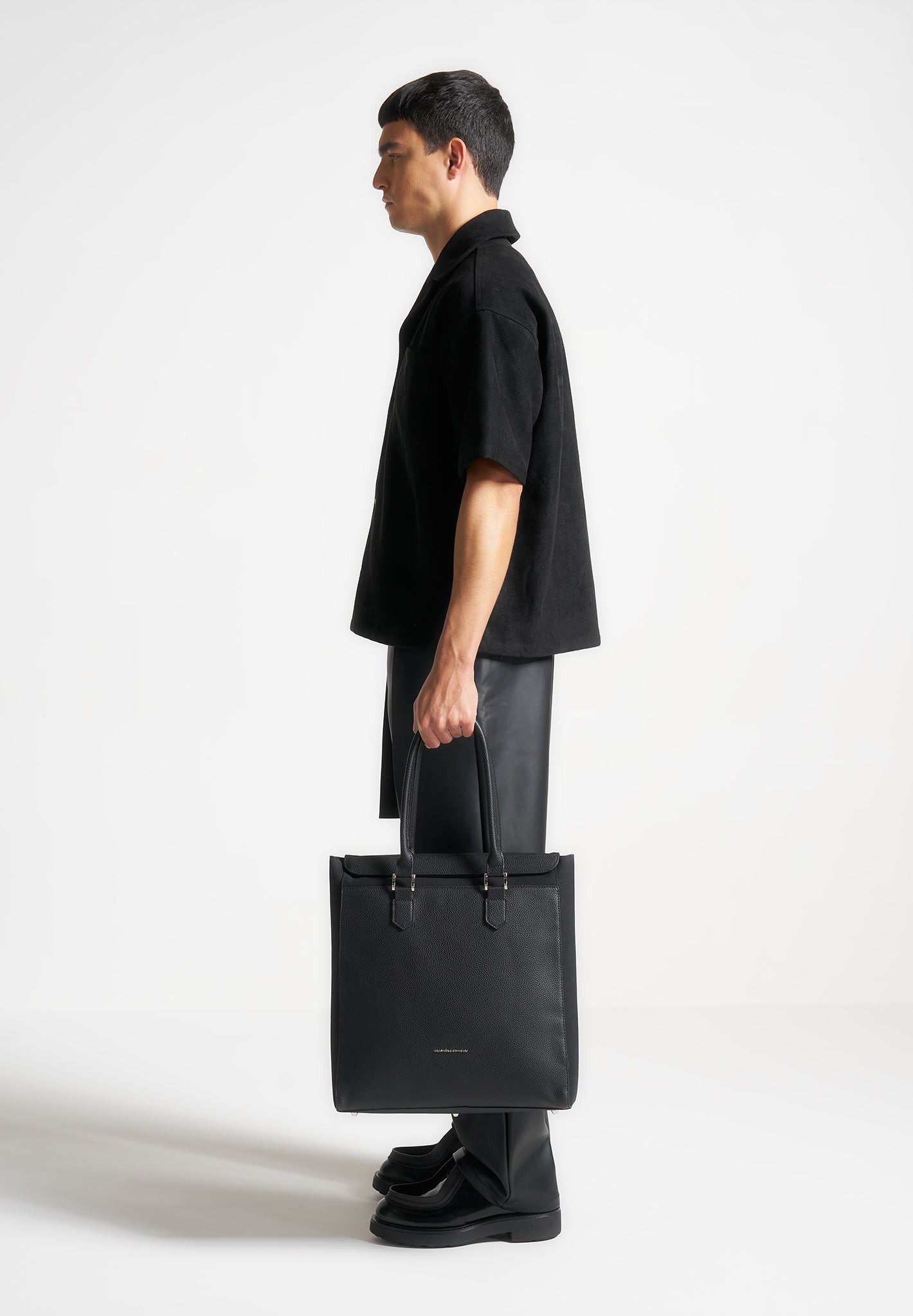 Reversible Tote Backpack with Detachable Straps | Sébastien Black