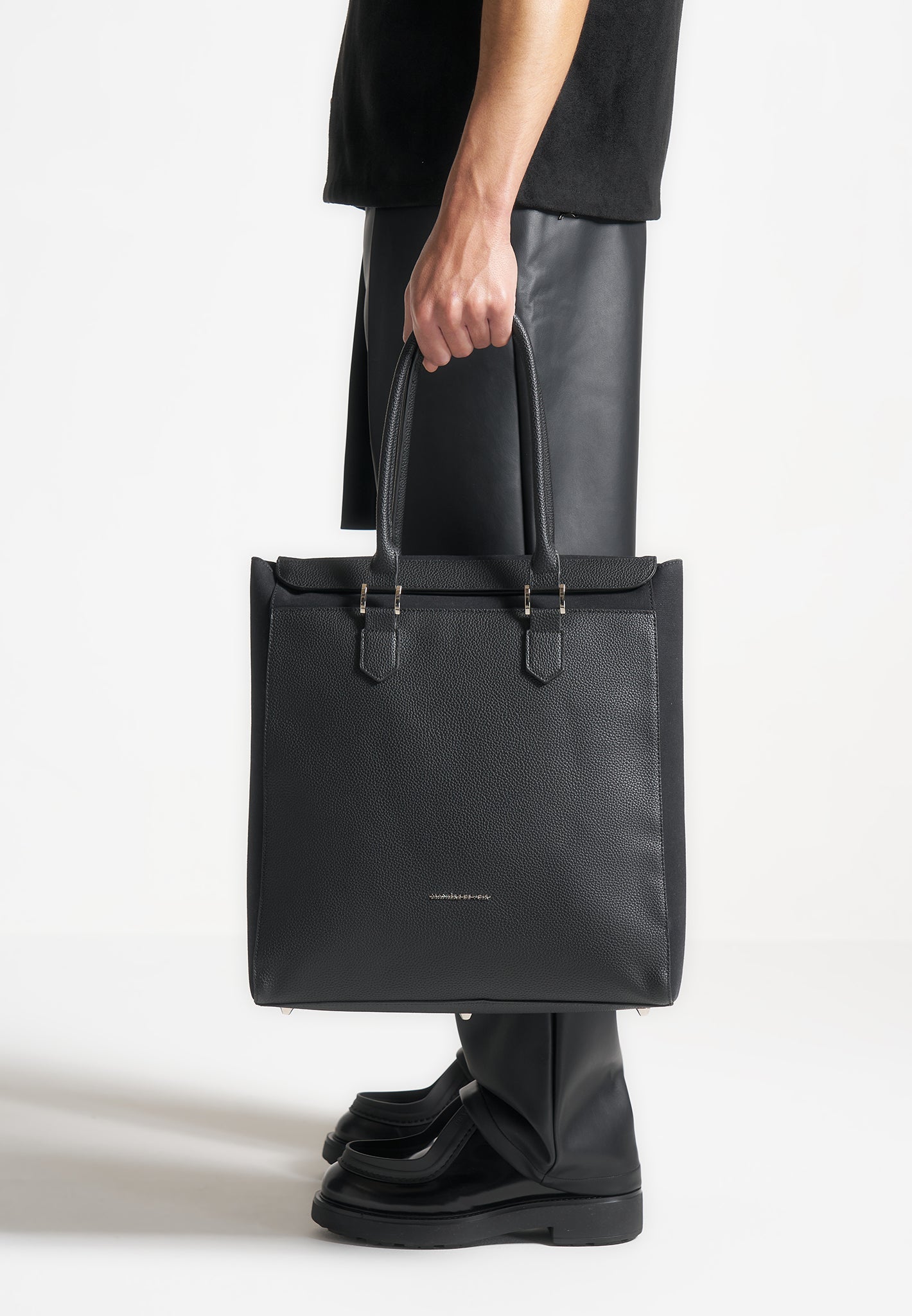Reversible Tote Backpack with Detachable Straps | Sébastien Black