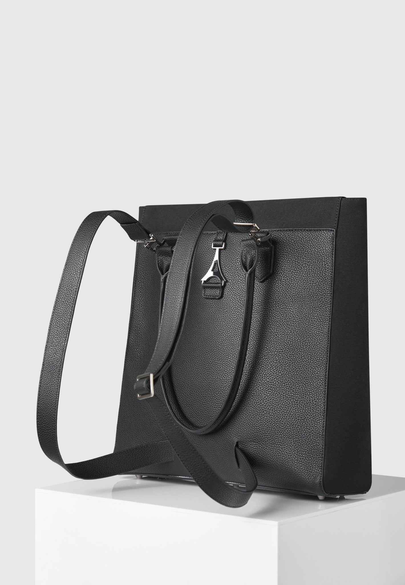 Reversible Tote Backpack with Detachable Straps | Sébastien Black
