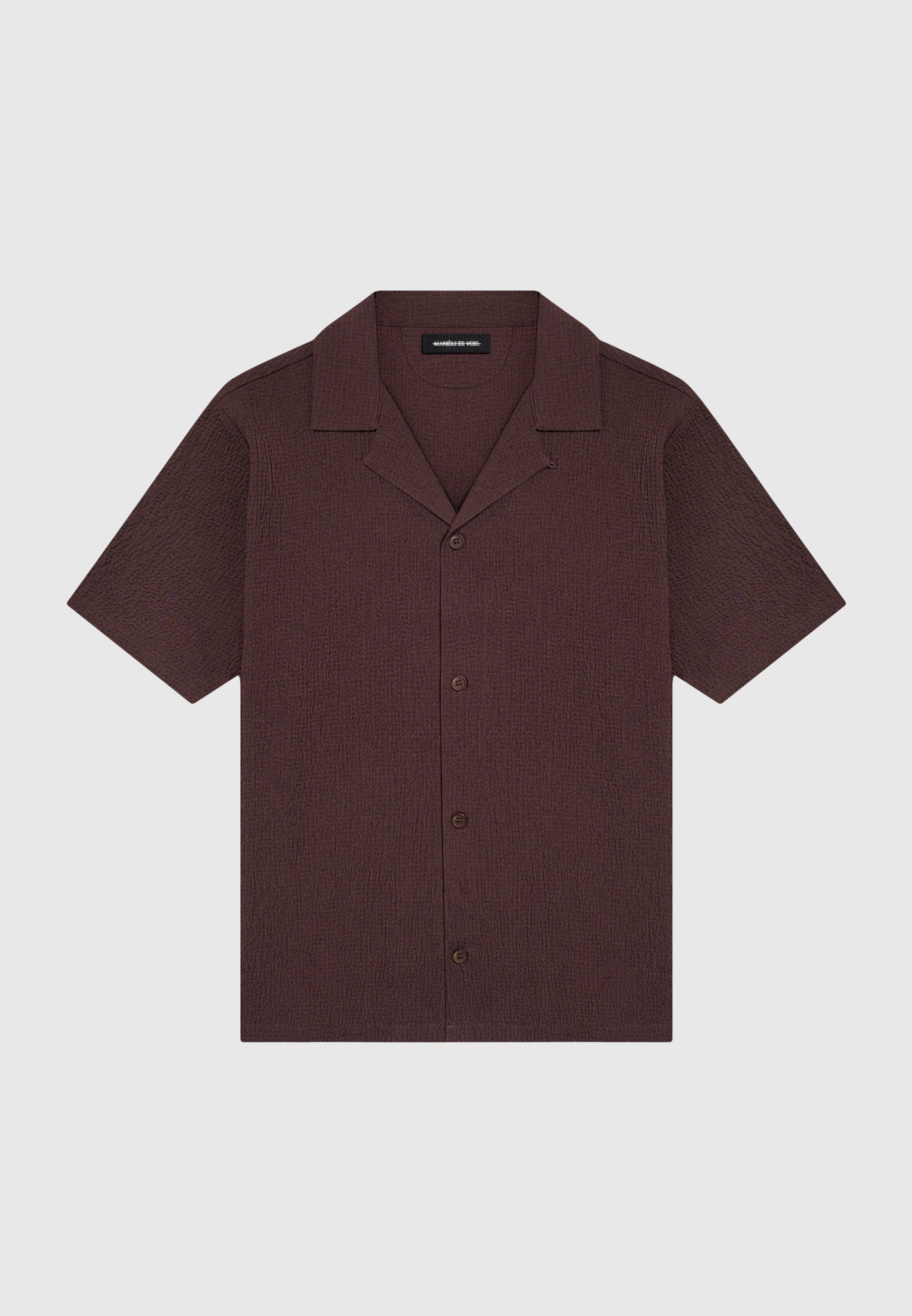 Seersucker Shirt with Button Down Collar | Regular Fit & Breathable Fabric