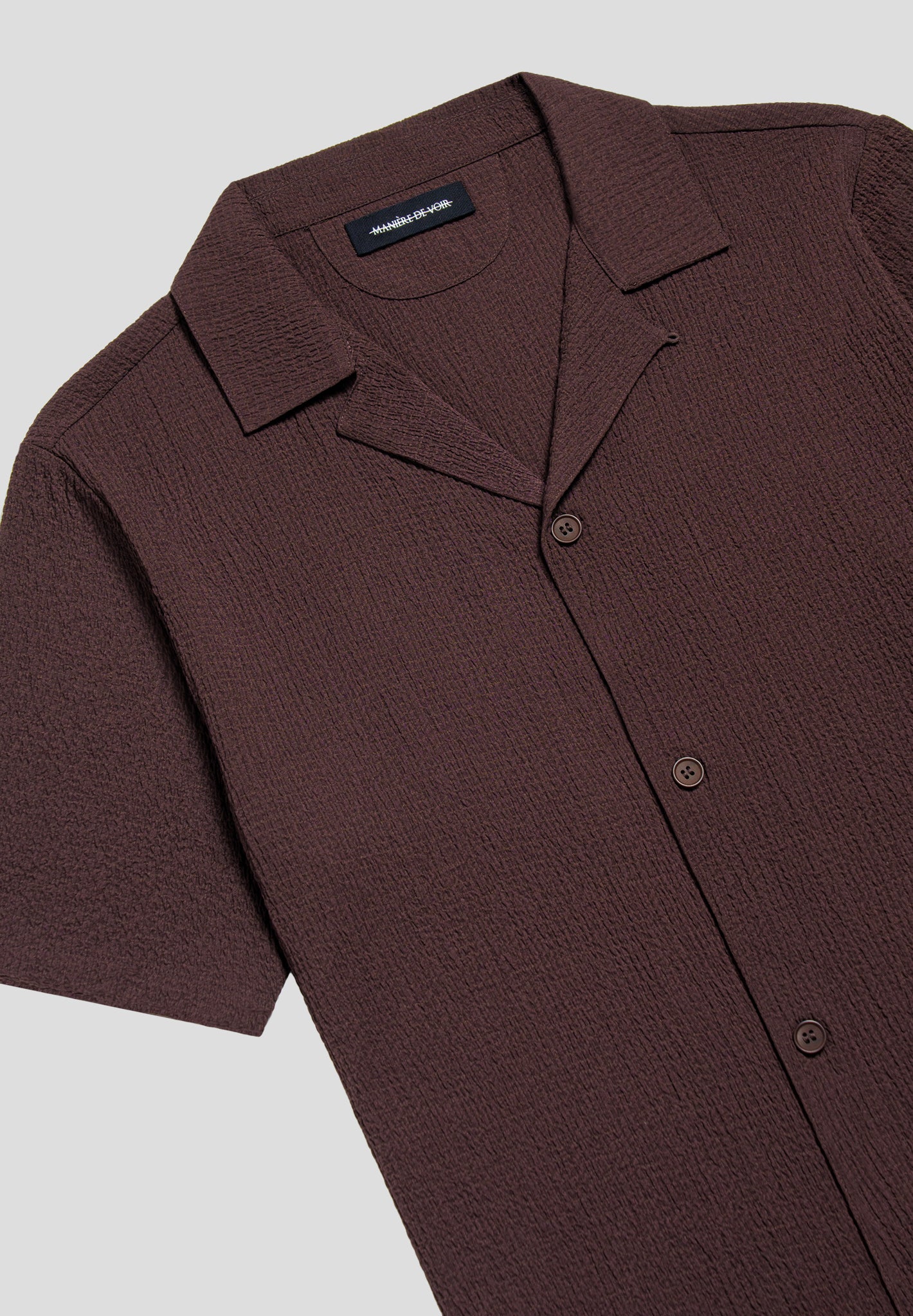 Seersucker Shirt with Button Down Collar | Regular Fit & Breathable Fabric