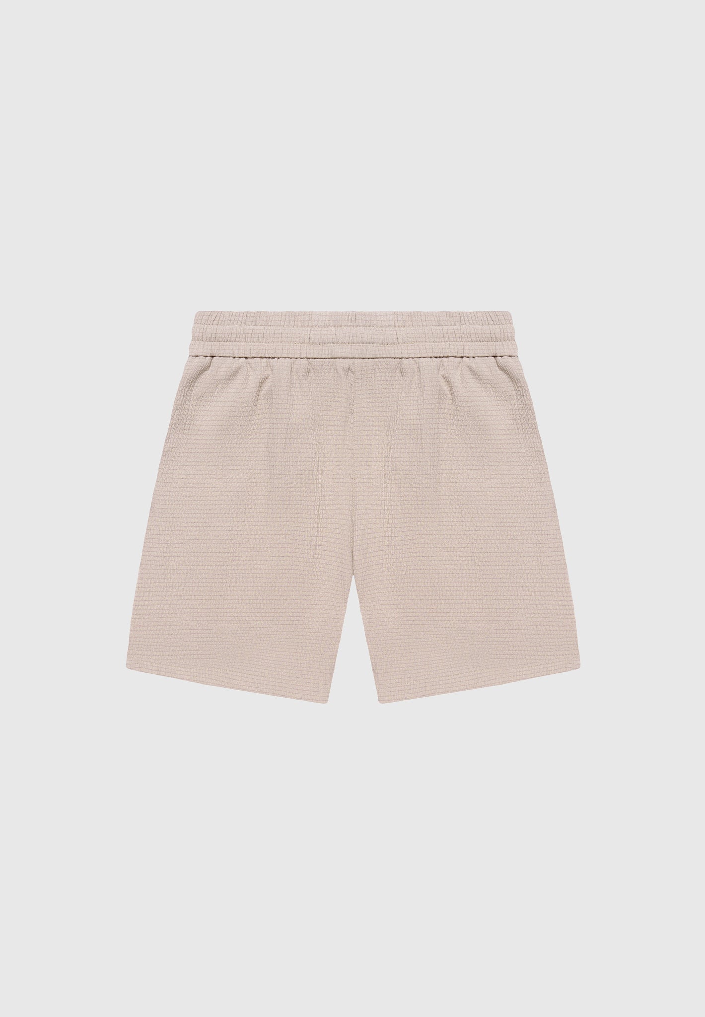 Breathable Seersucker Shorts with Elastic Waistband | Manière De Voir