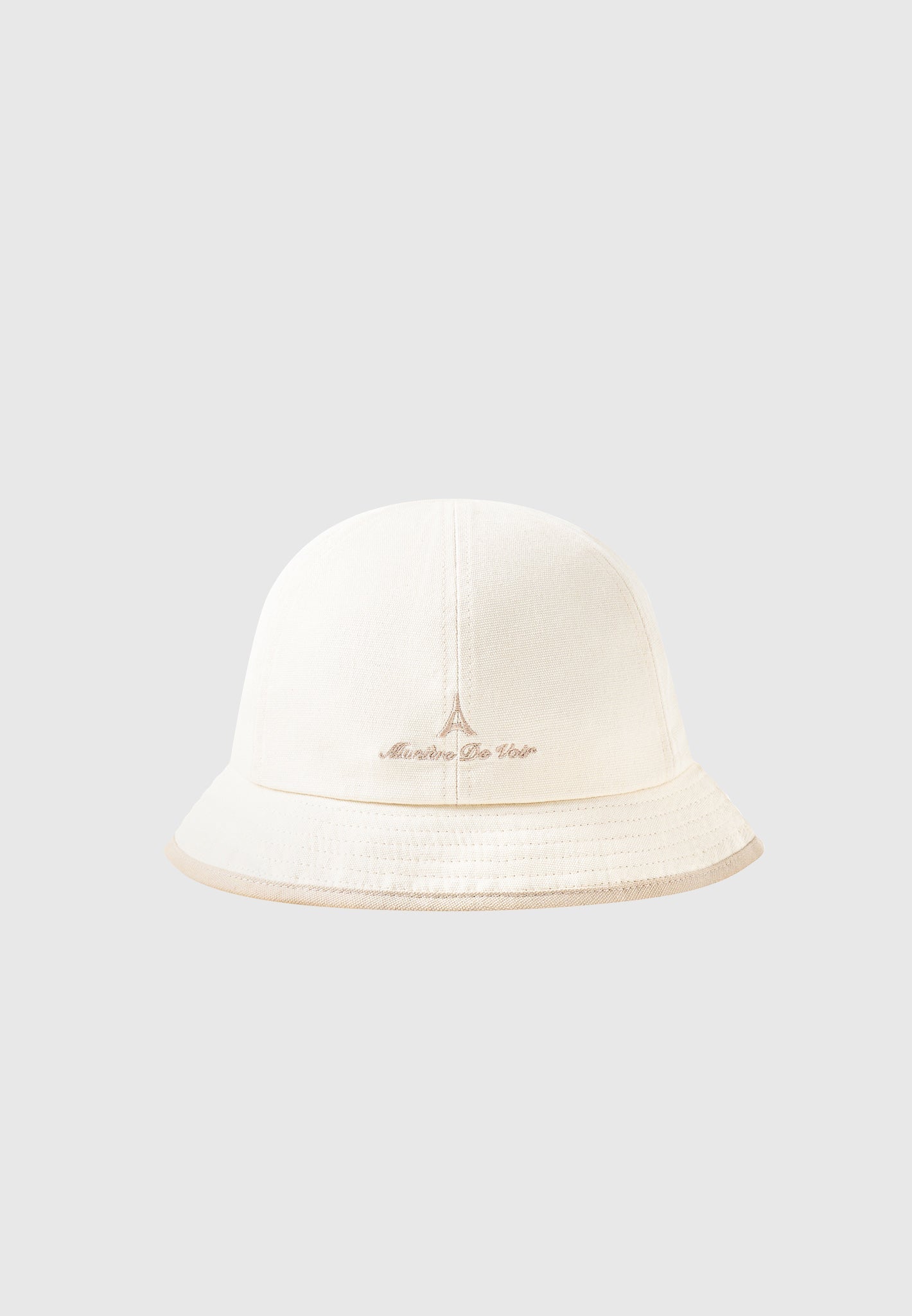 Embroidered Cotton Bucket Hat with Eiffel Design | Manière De Voir