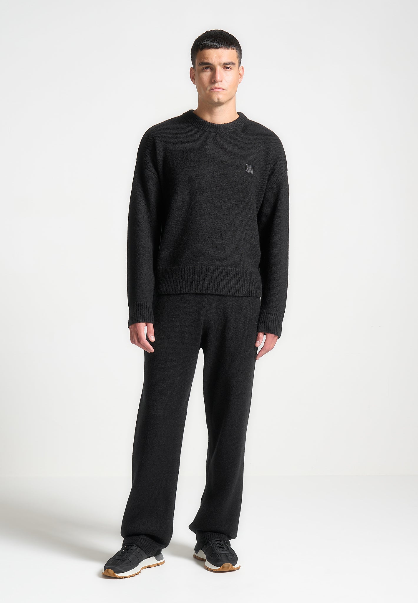 Soft Mohair-Blend Crewneck Sweater | Relaxed Fit & Eiffel Logo