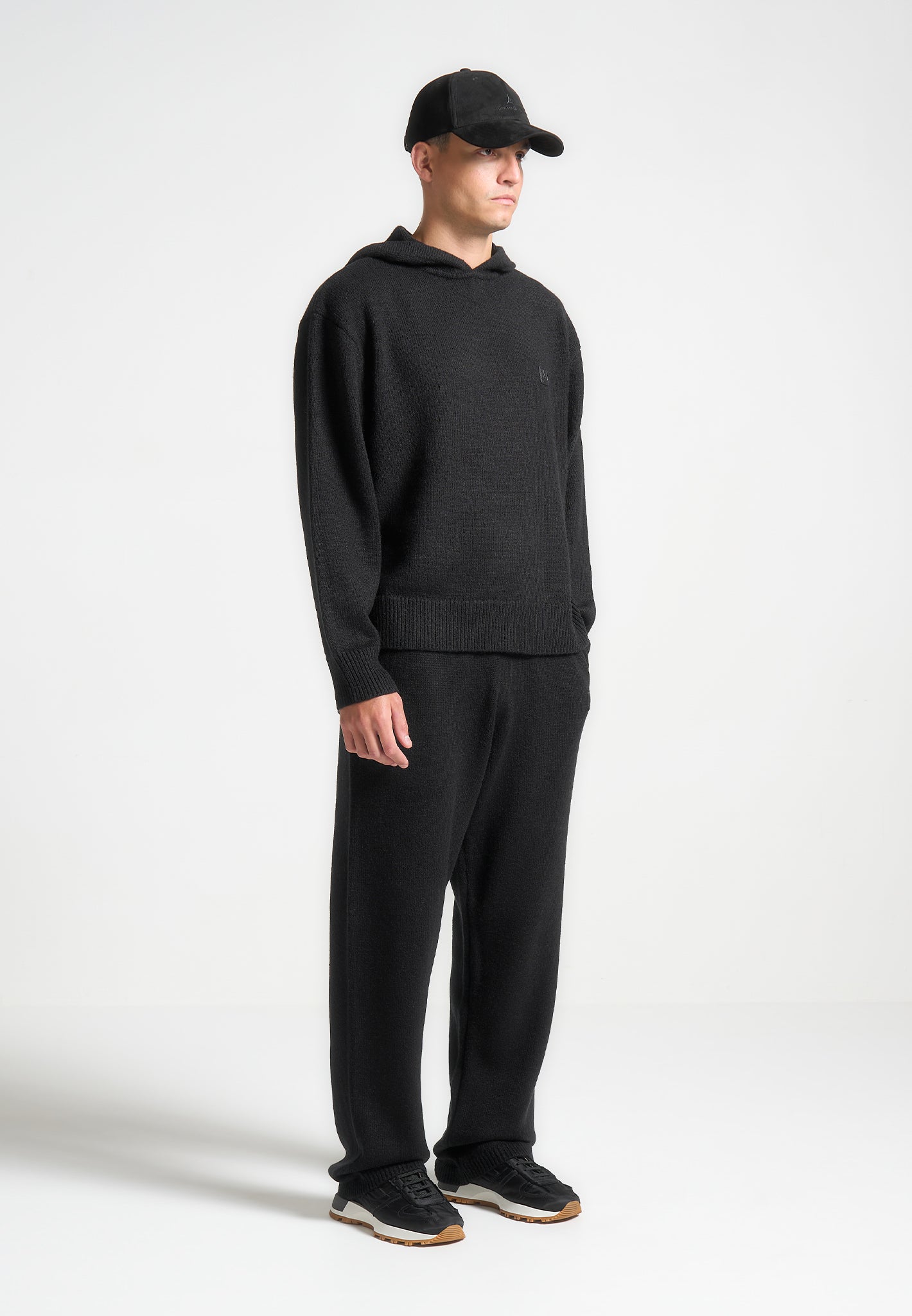 Soft Mohair-Blend Hoodie with Kangaroo Pocket | Signature Knit