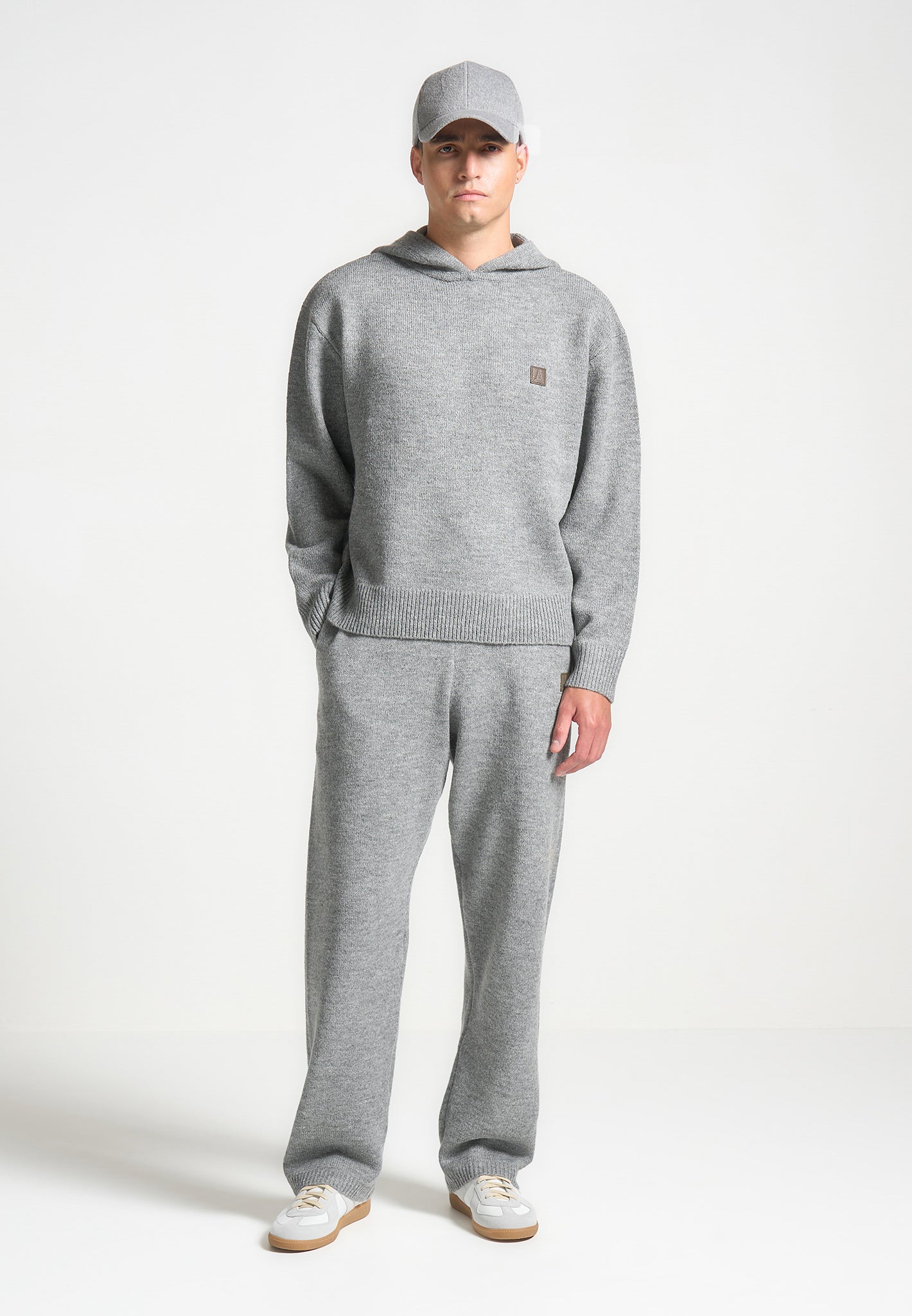 Soft Mohair-Blend Hoodie with Kangaroo Pocket | Signature Knit