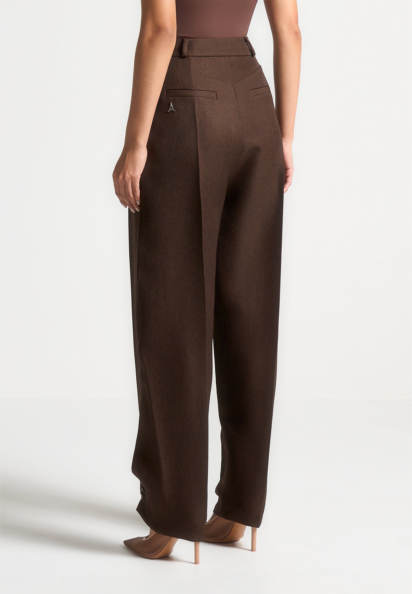 Tailored Twist Leg Trousers with Adjustable Waist | Sophie Brown