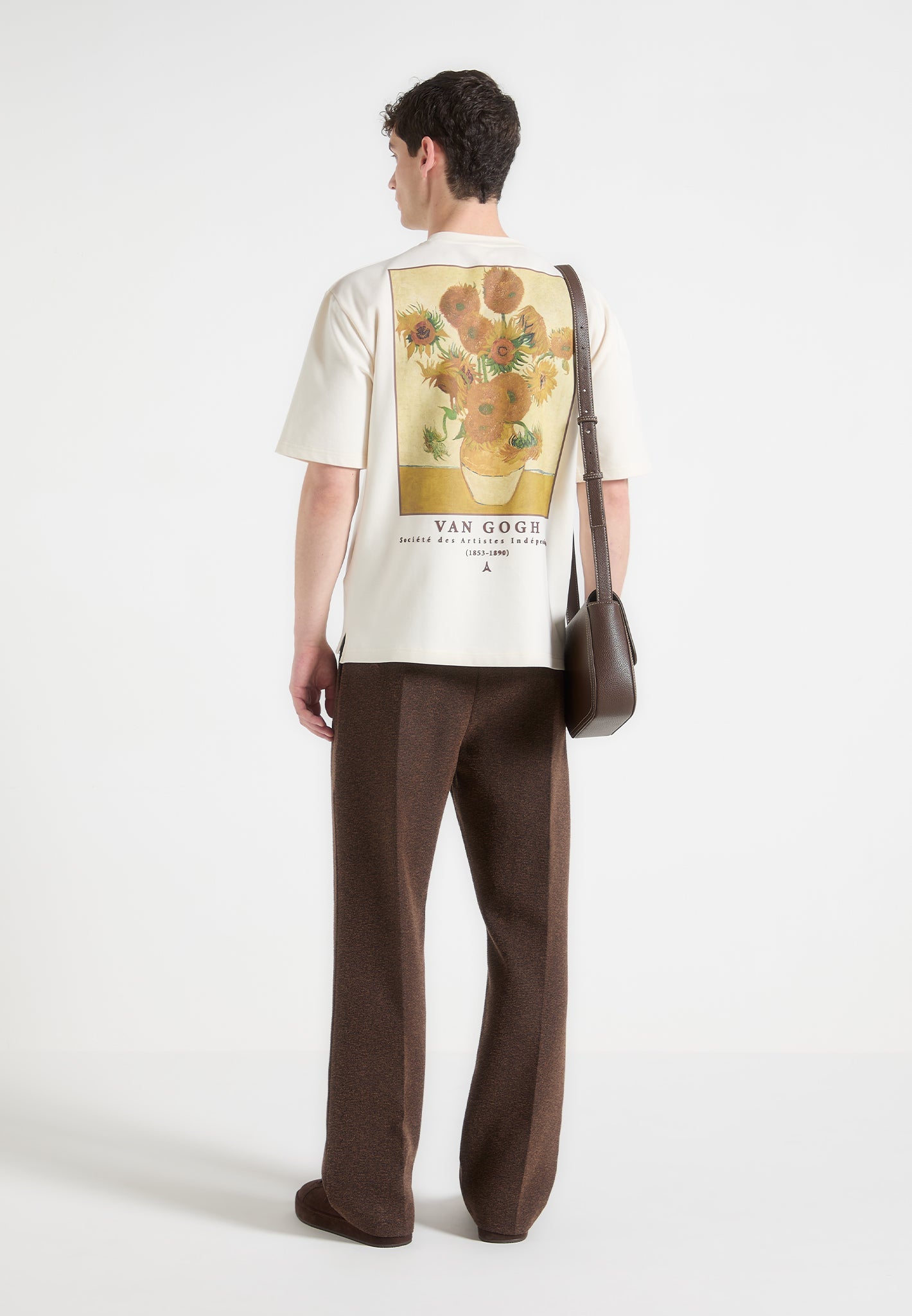 Van Gogh Sunflowers Graphic T-Shirt | Cream Cotton Crew Neck