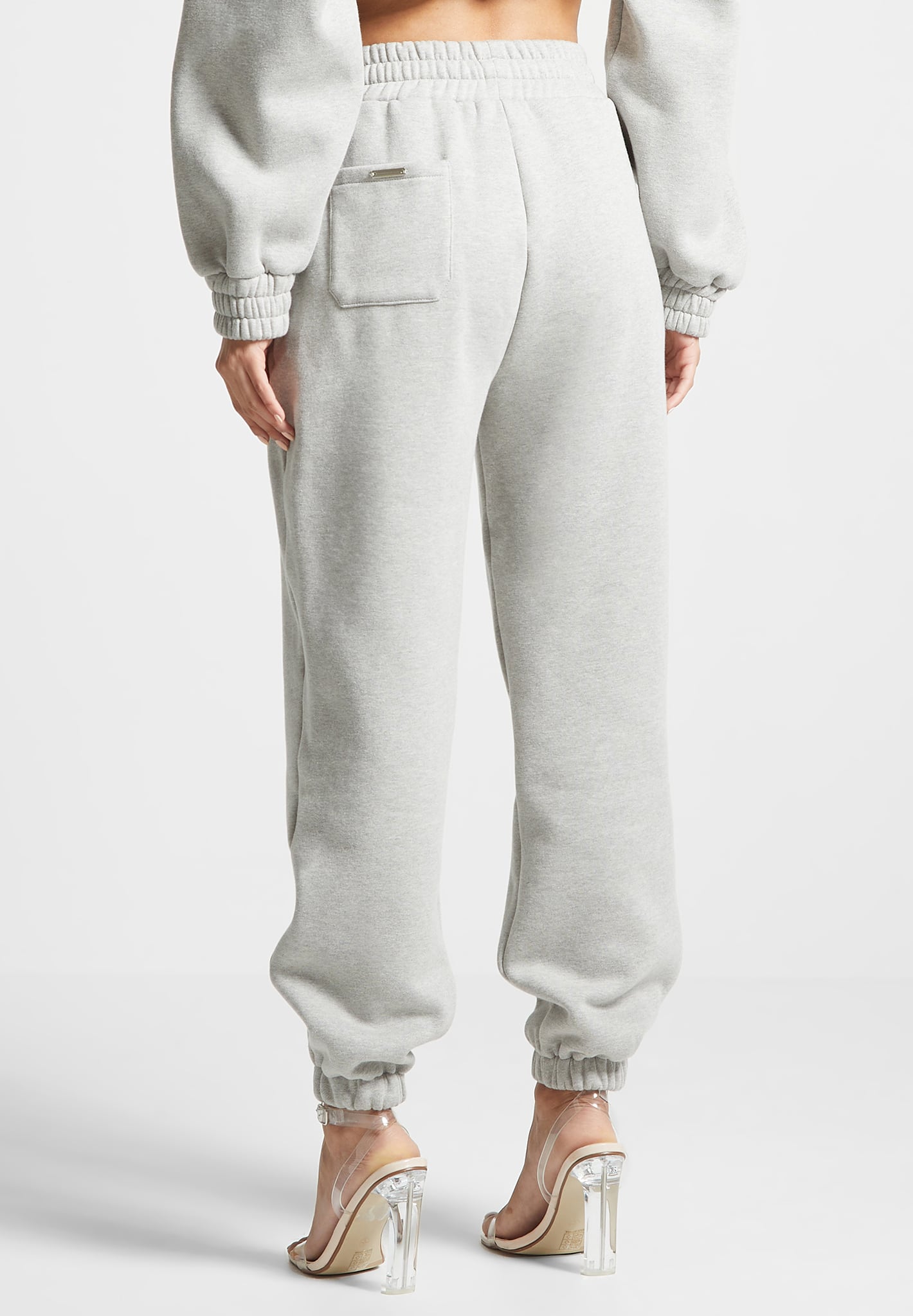 Eiffel Embossed Joggers with Elastic Waistband | Vera
