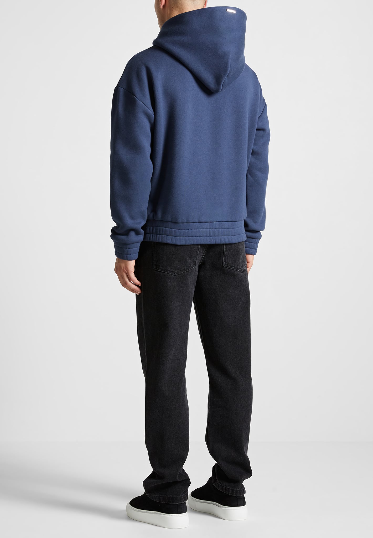Heavyweight Eiffel Embossed Hoodie for Men | Victor Airforce Blue