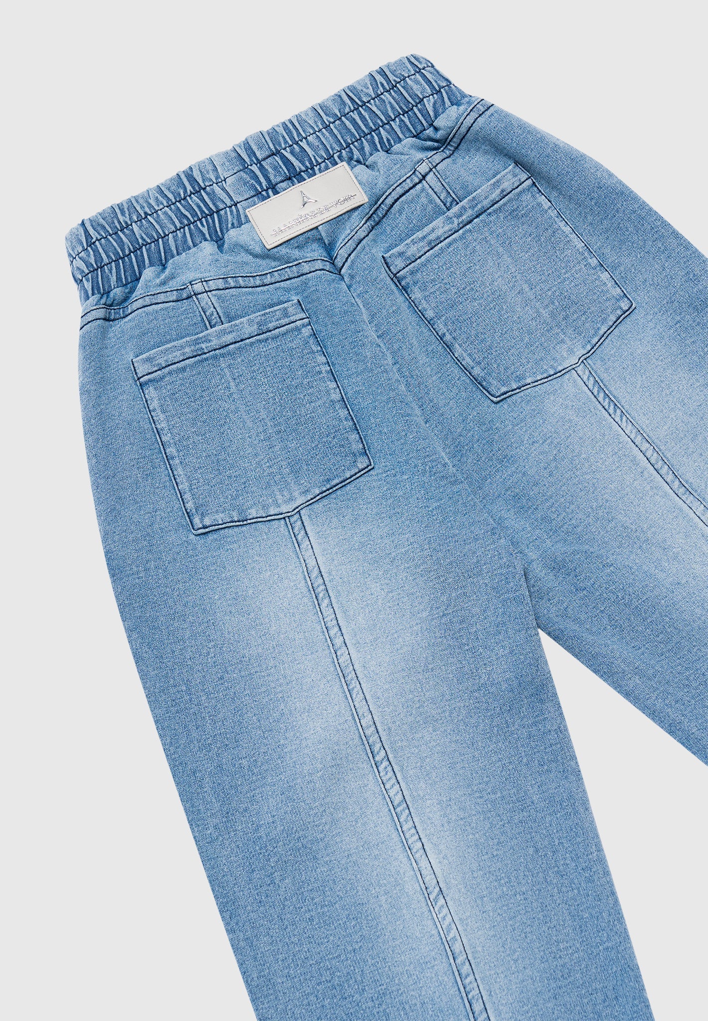 Relaxed Fit Denim Joggers with Side Pockets | Manière De Voir