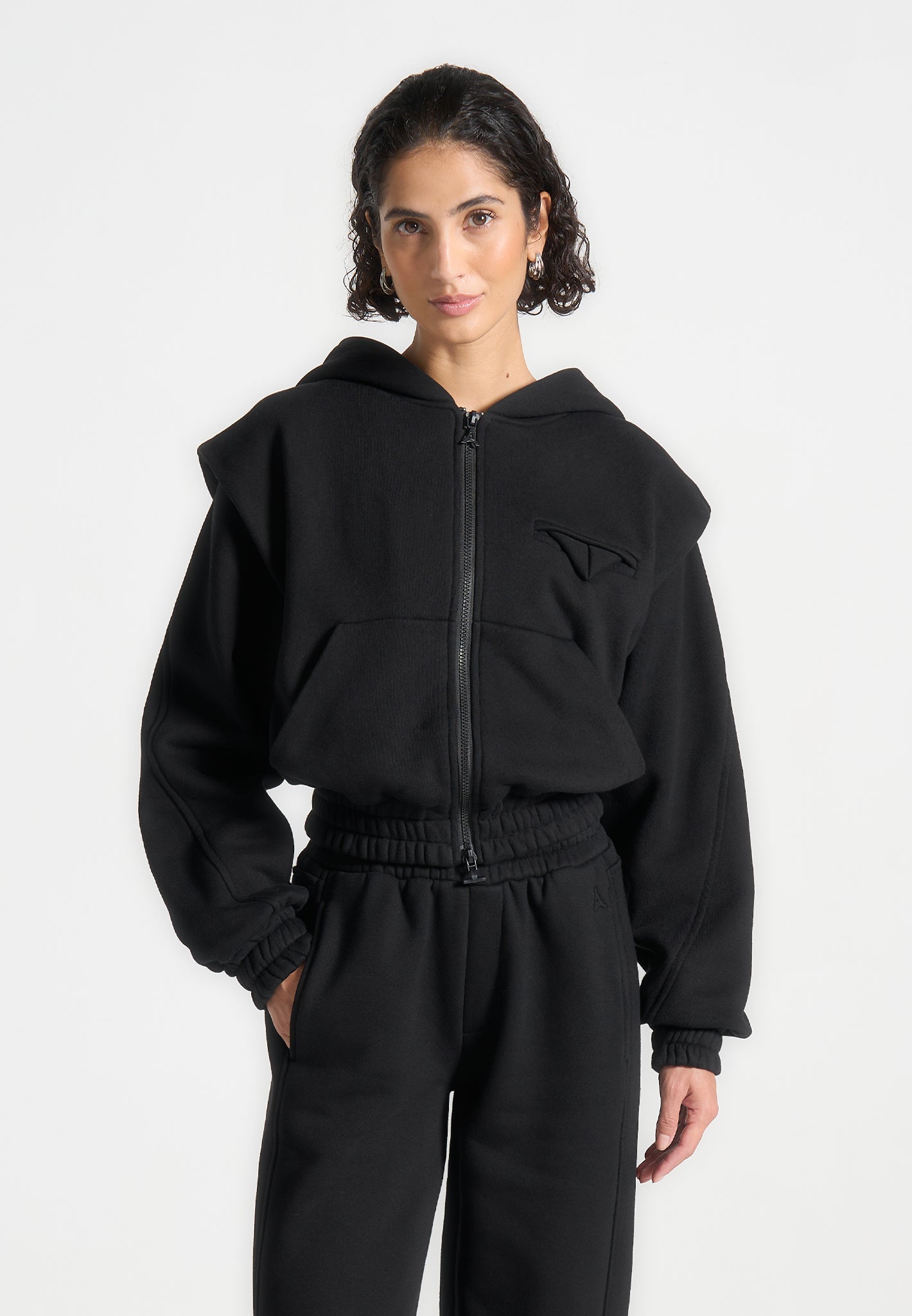 Wide Shoulder Zip Hoodie for Men & Women | Premium Heavy Fabric
