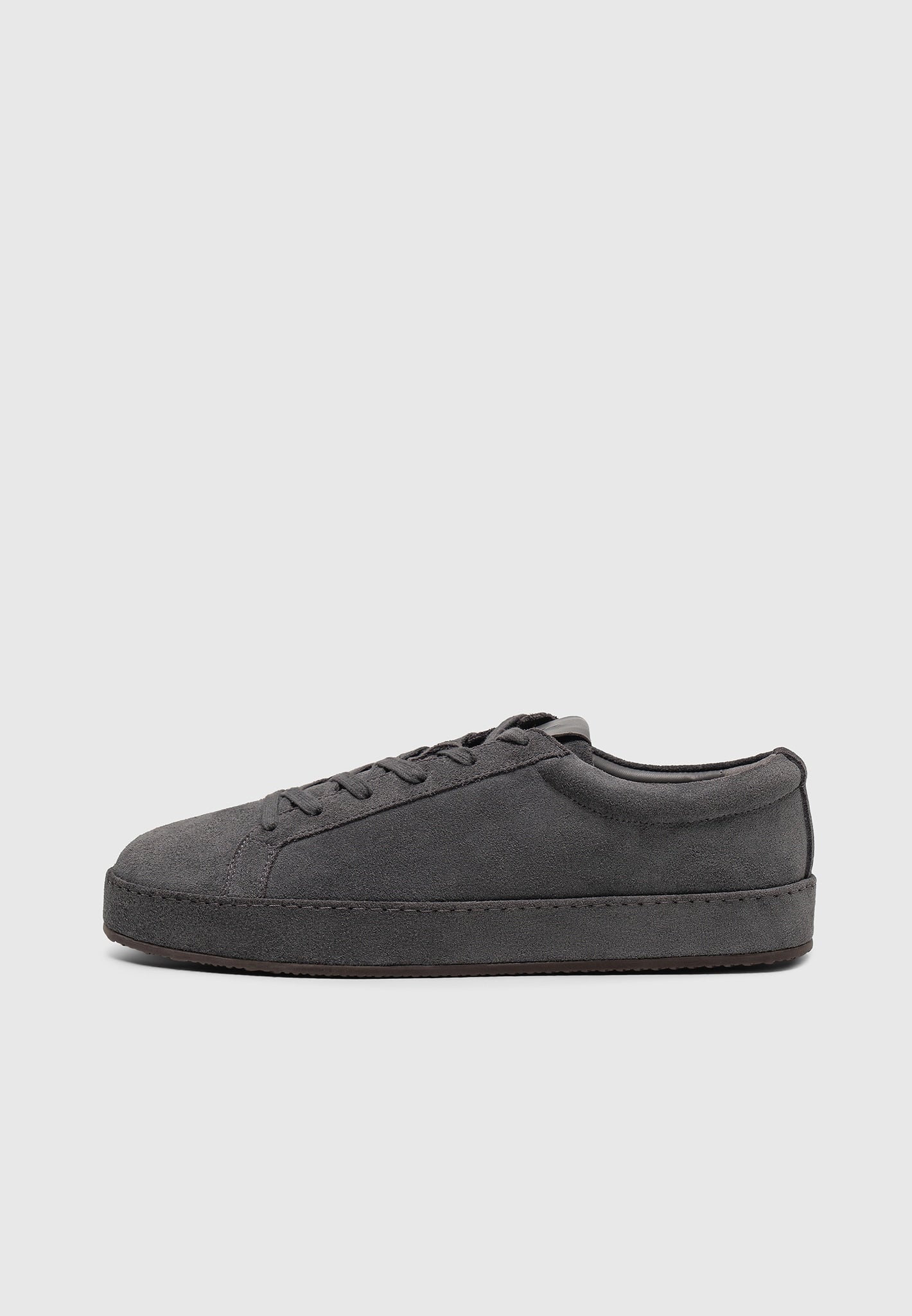 Grey Suede Sneakers for Men with Cushioned Insole | Cannes Graphite