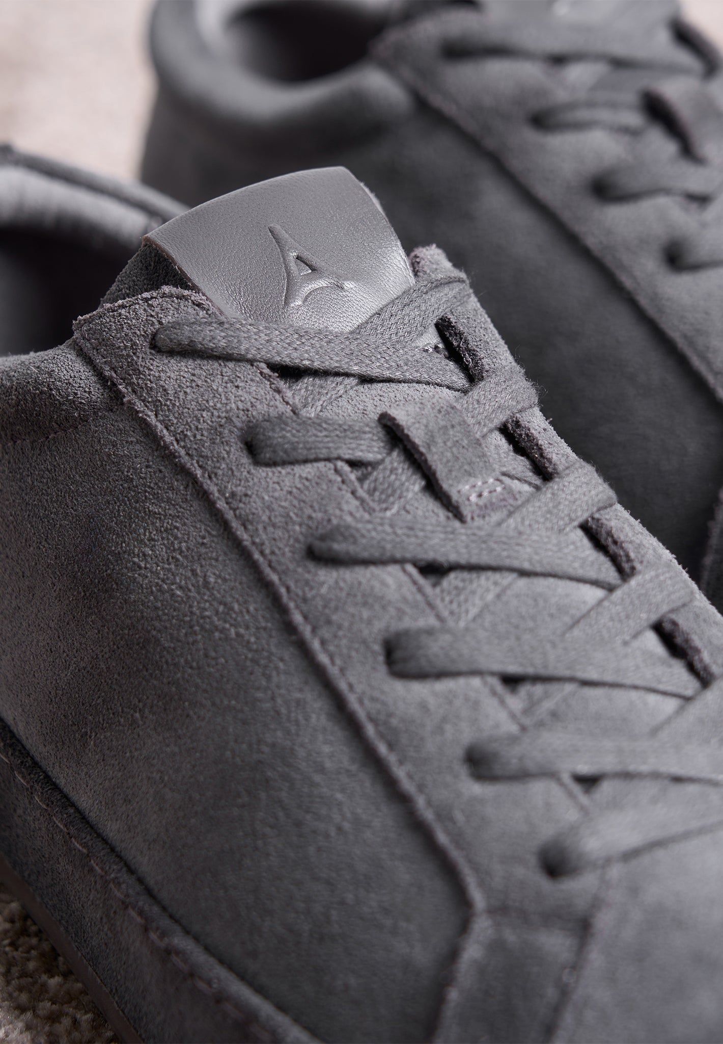 Grey Suede Sneakers for Men with Cushioned Insole | Cannes Graphite